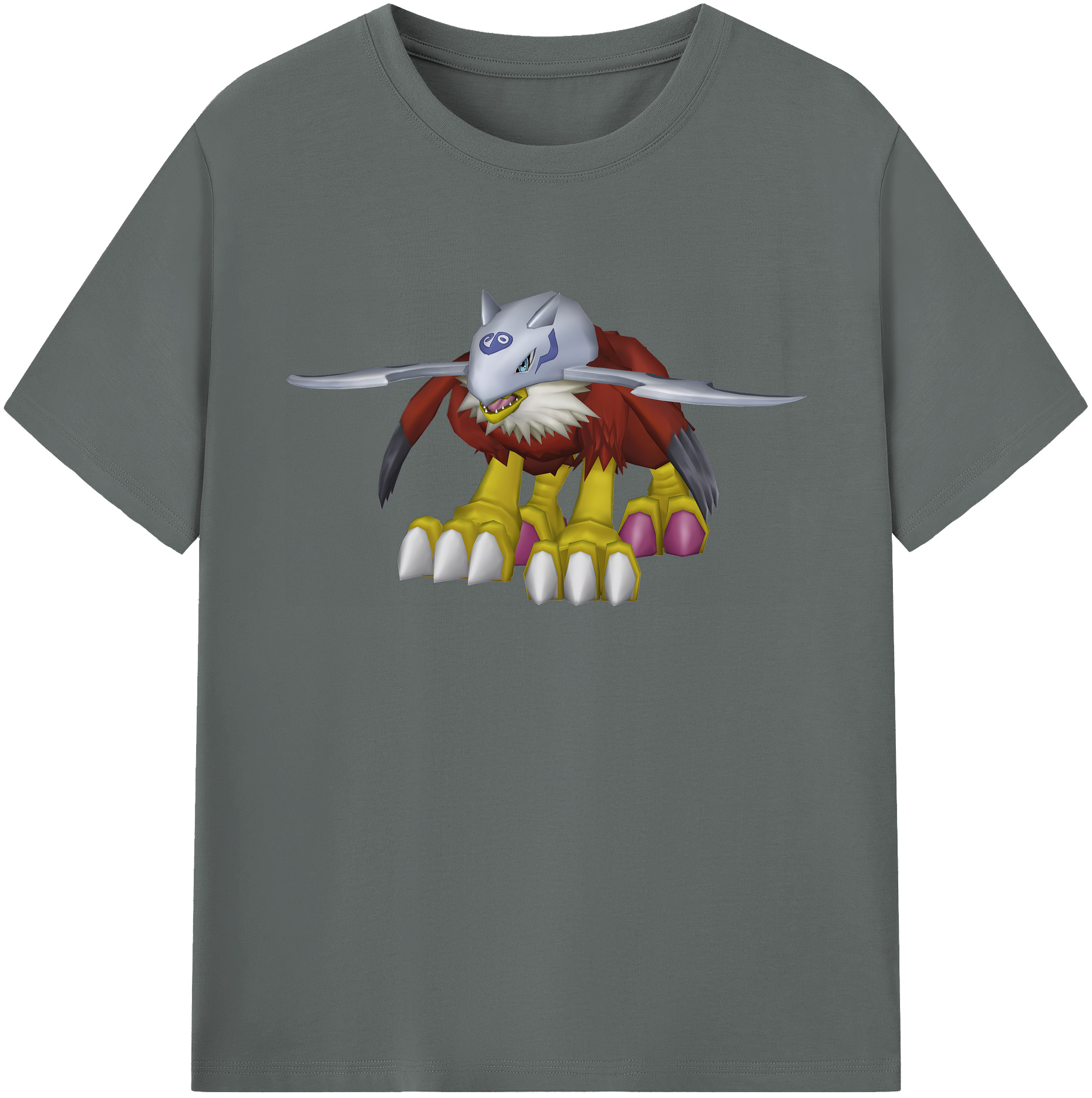 （画像用） Digimon デジタルモンスター/デジモン 綿100％ メンズ半袖Tシャツ｜肌触りやわらか＆通気性